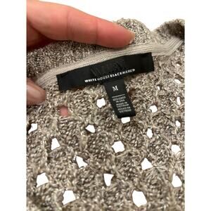 White House Black Market Shimmer Open Knit Sweater Medium